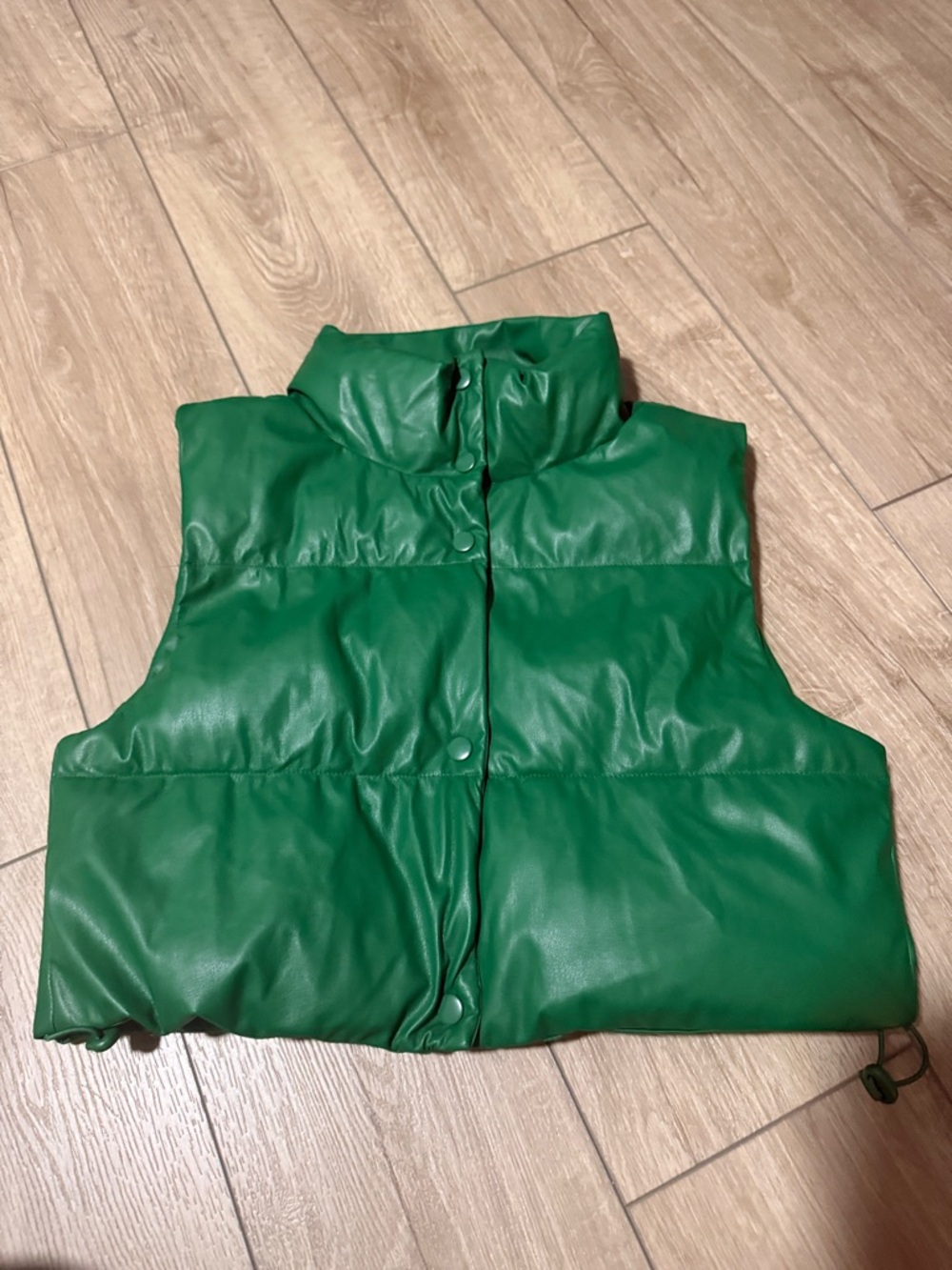 Love Tree Green Puffer Vest
